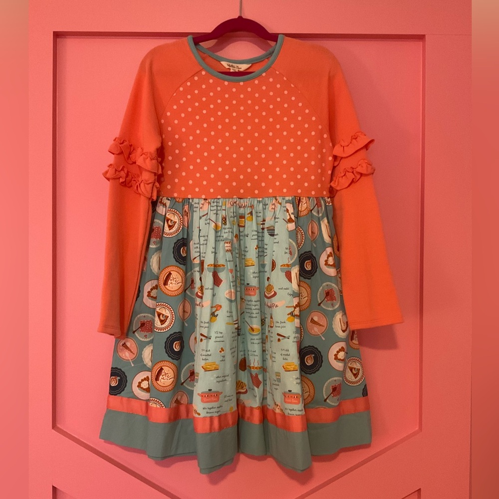 Matilda Jane Pie Baking Dress Size 10 Like New, Has been Worn Twice